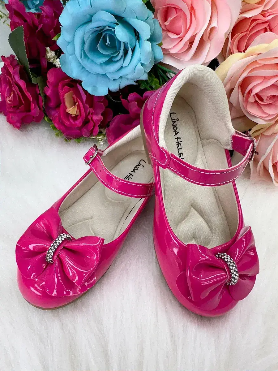 Sapatilha pink laço com strass, foto 3