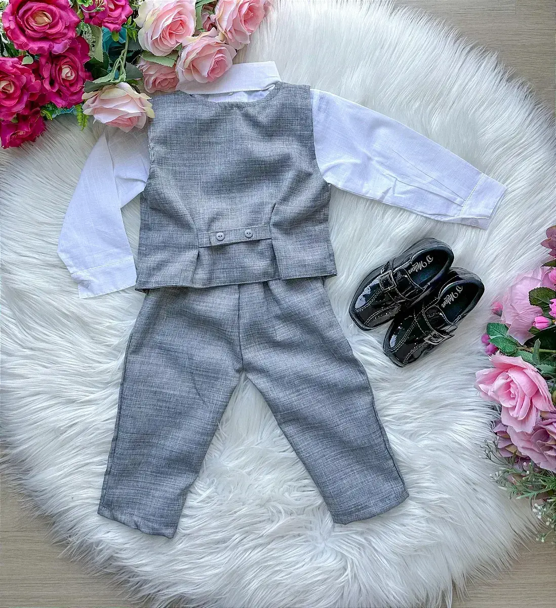 Conjunto colete alfaiataria cinza, foto 3
