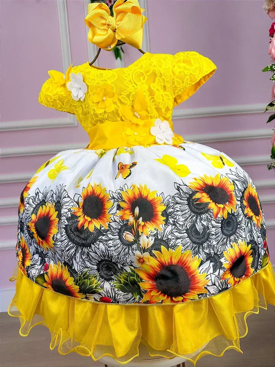 Vestido jardim de girassol, foto 2