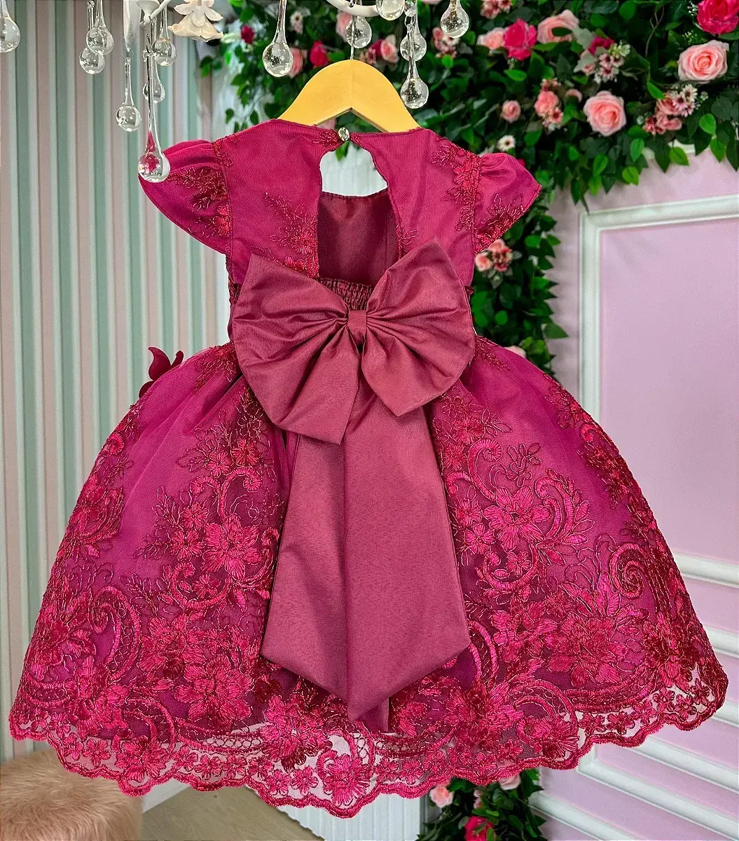 Vestido jardim encantado festa marsala, foto 4