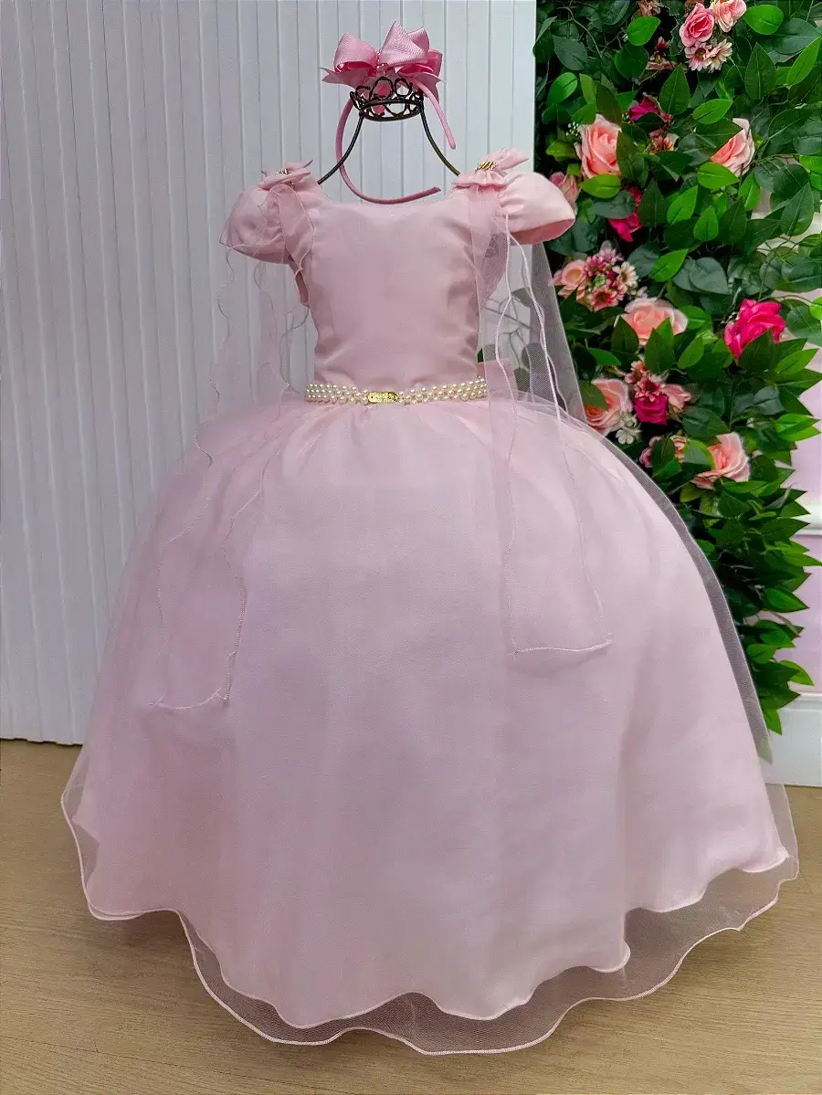 Vestido longo diamante rosa, foto 3