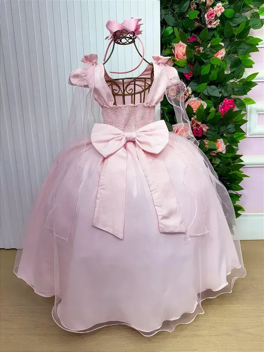 Vestido longo diamante rosa, foto 6