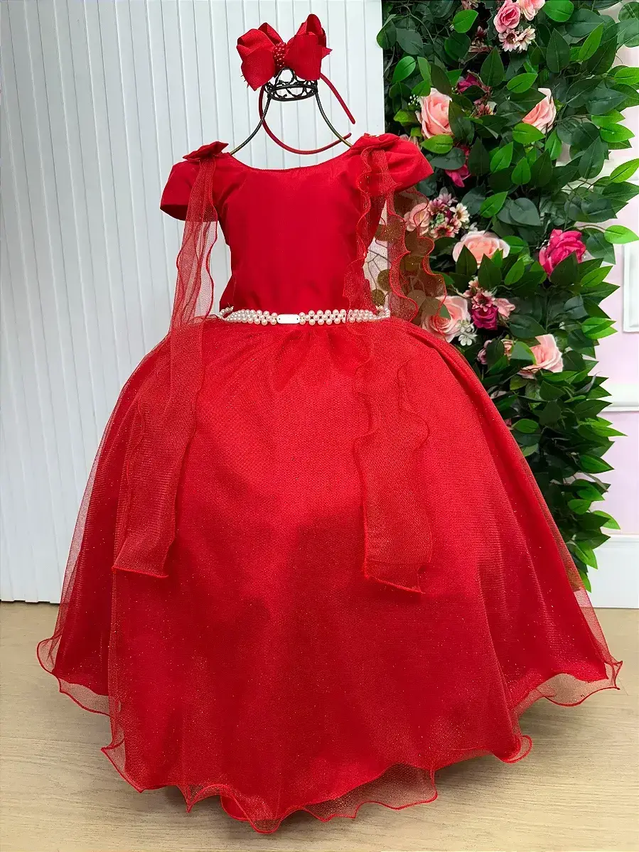 Vestido longo diamante vermelho, foto 4