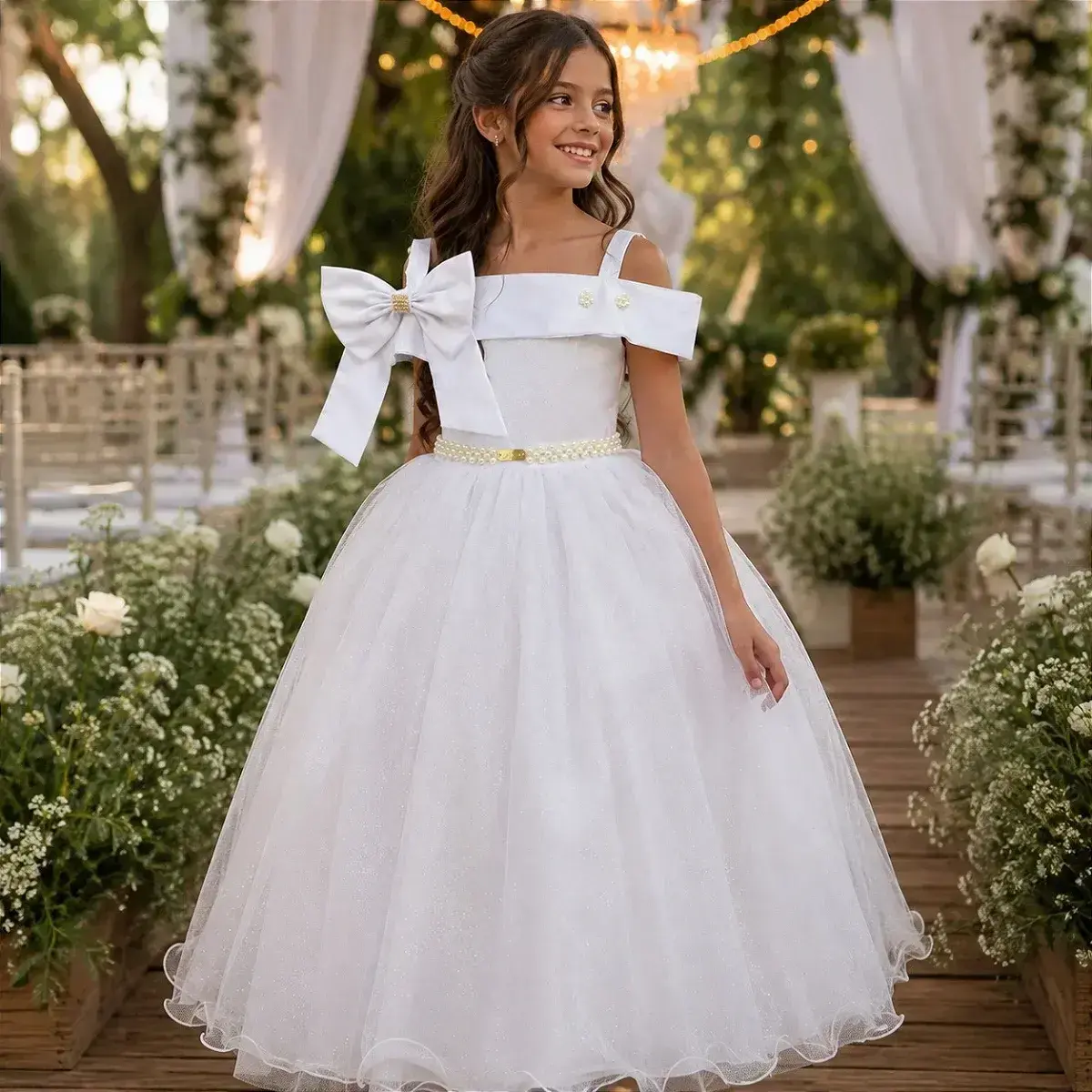 Vestido longo festa branco, foto 2