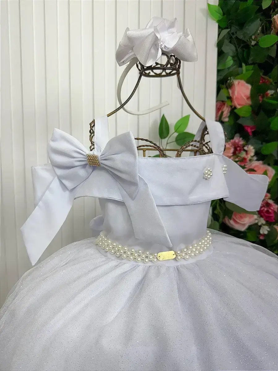 Vestido longo festa branco, foto 4