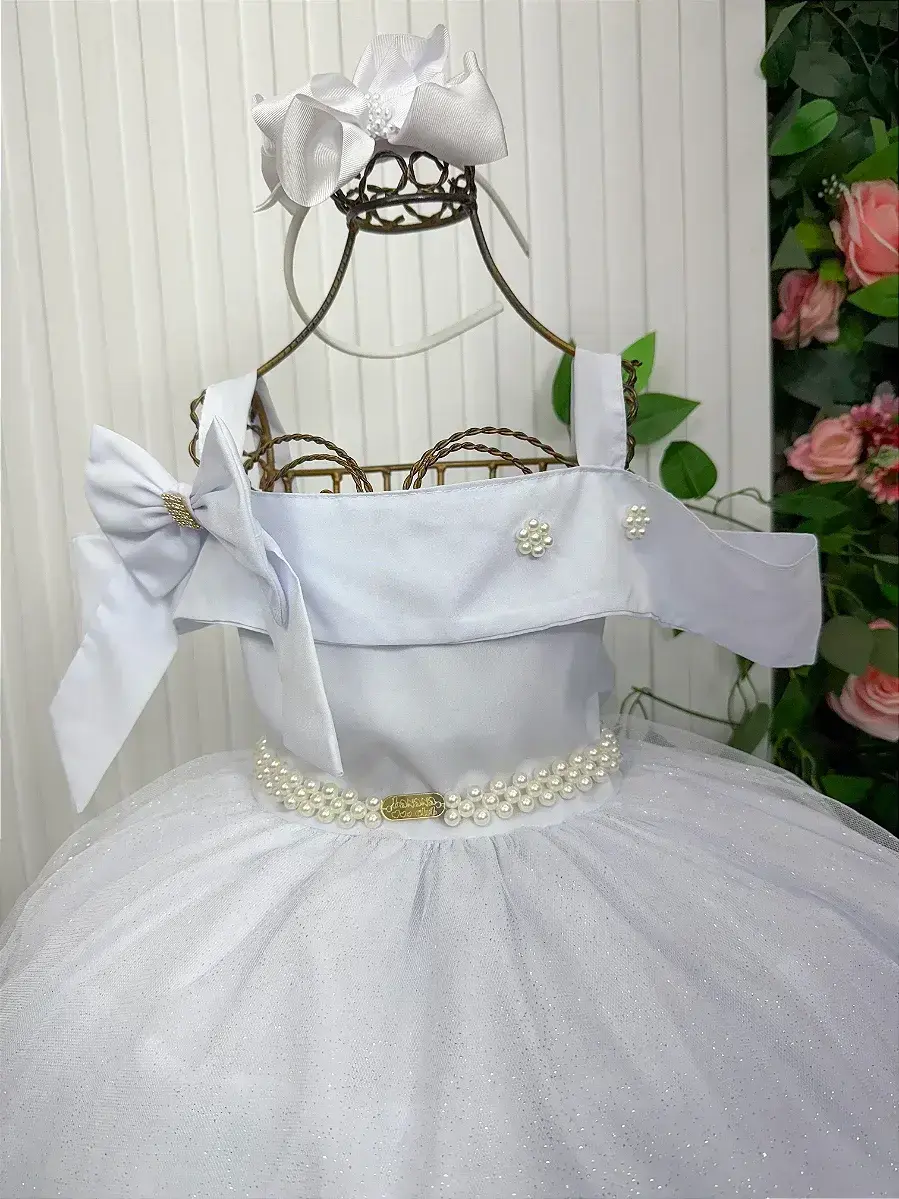 Vestido longo festa branco, foto 5