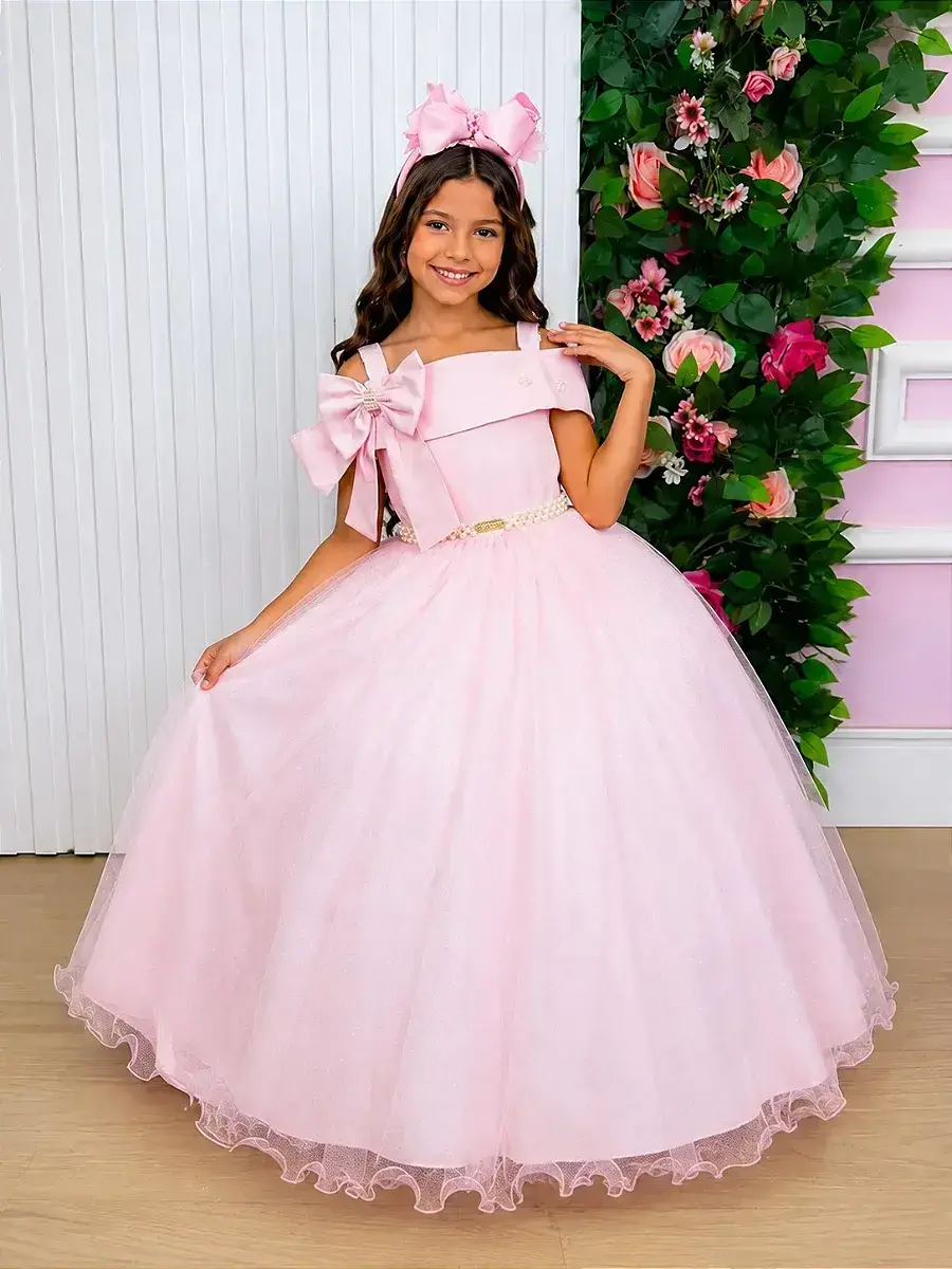 Vestido longo festa rosa, foto 2