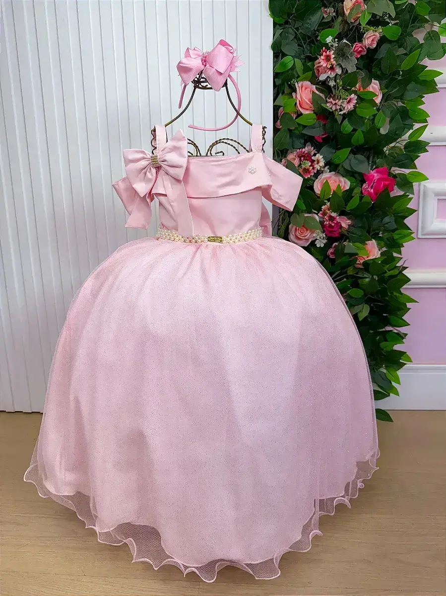 Vestido longo festa rosa, foto 3