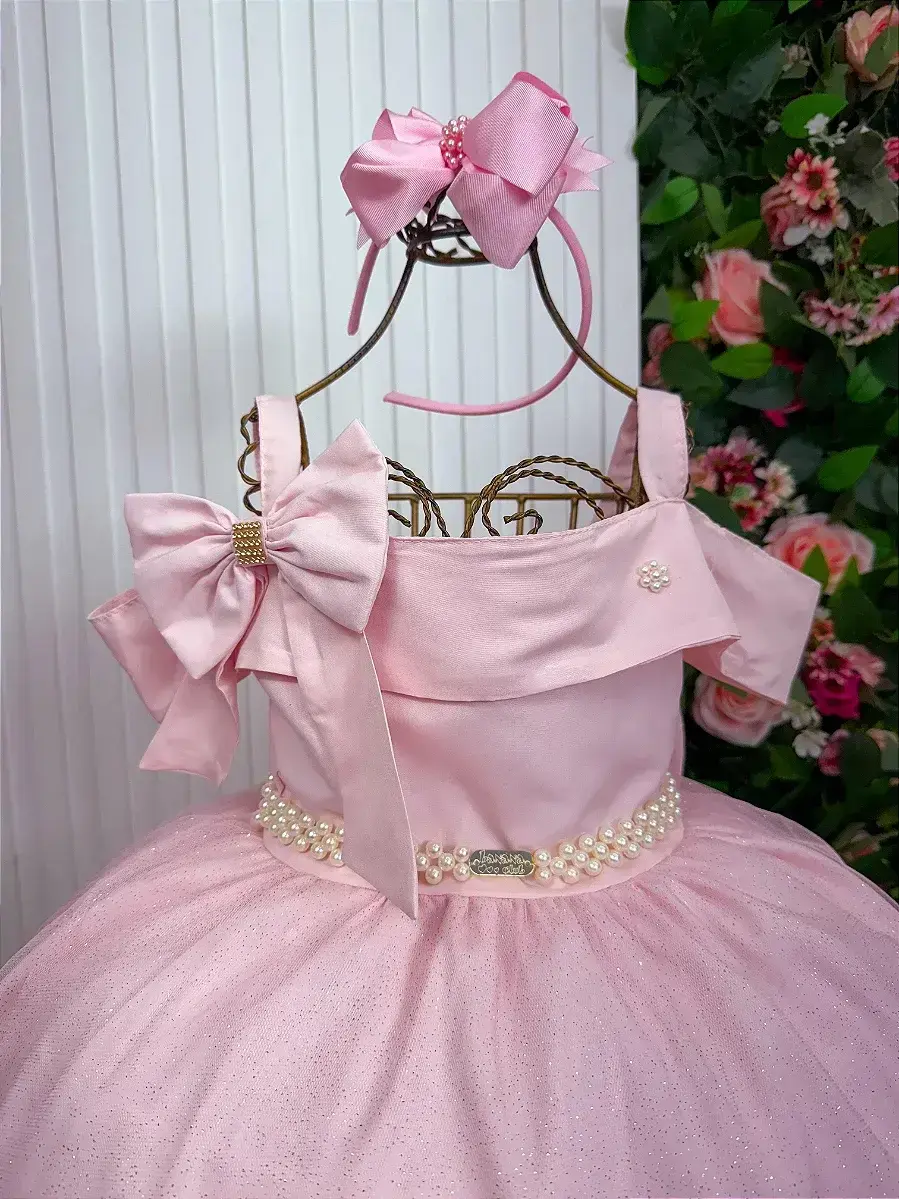 Vestido longo festa rosa, foto 4