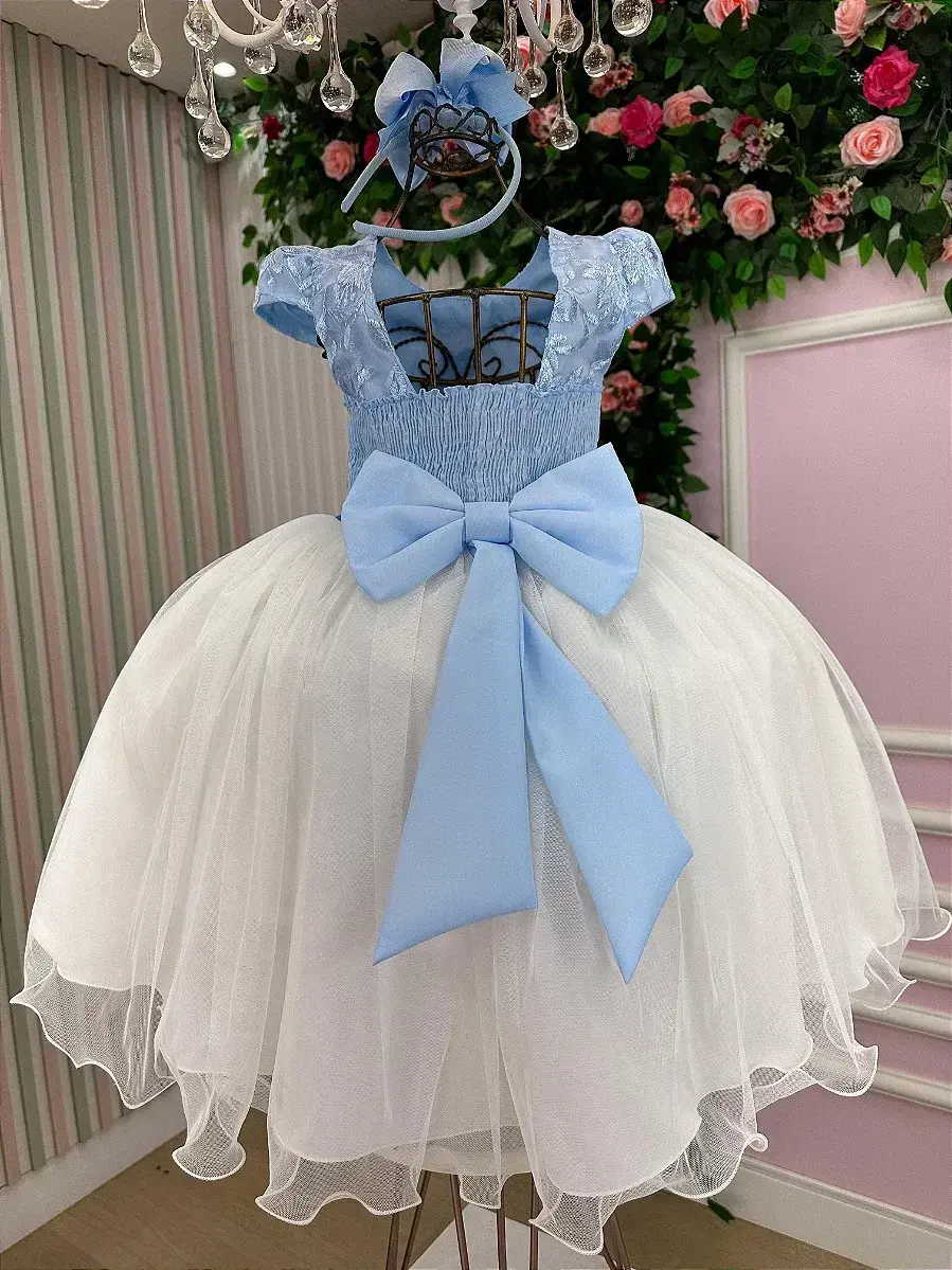 Vestido midi sabrina azul off, foto 8