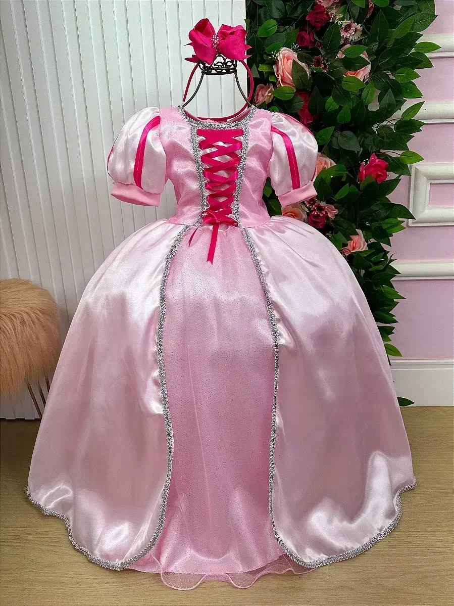 Fantasia longa princesa rosa, foto 2