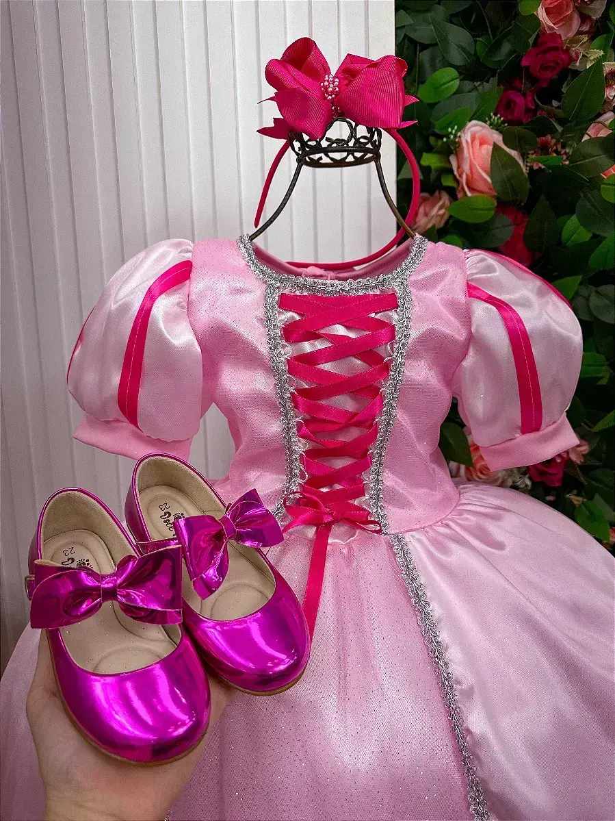 Fantasia longa princesa rosa, foto 4