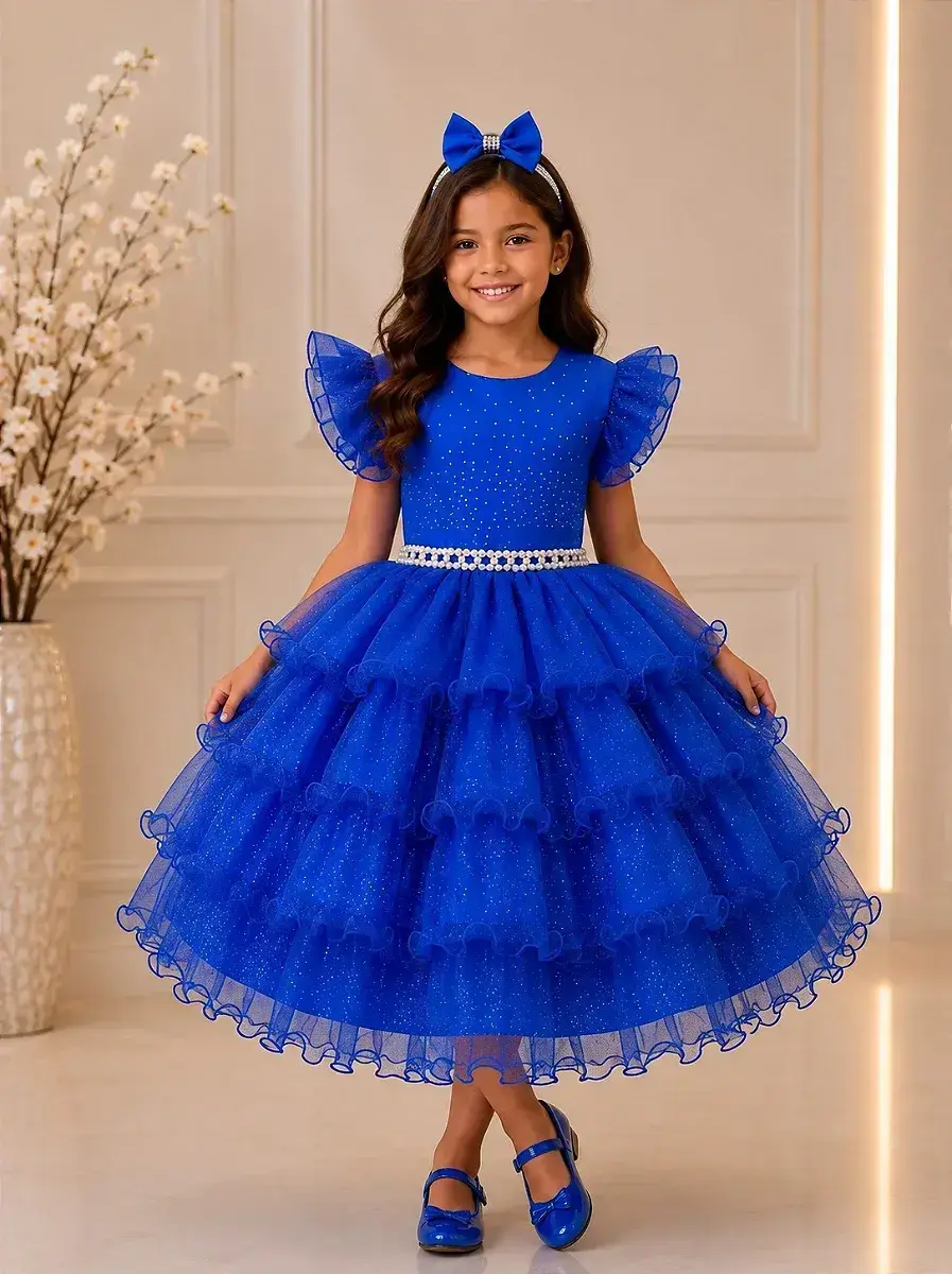 Vestido belinda azul royal