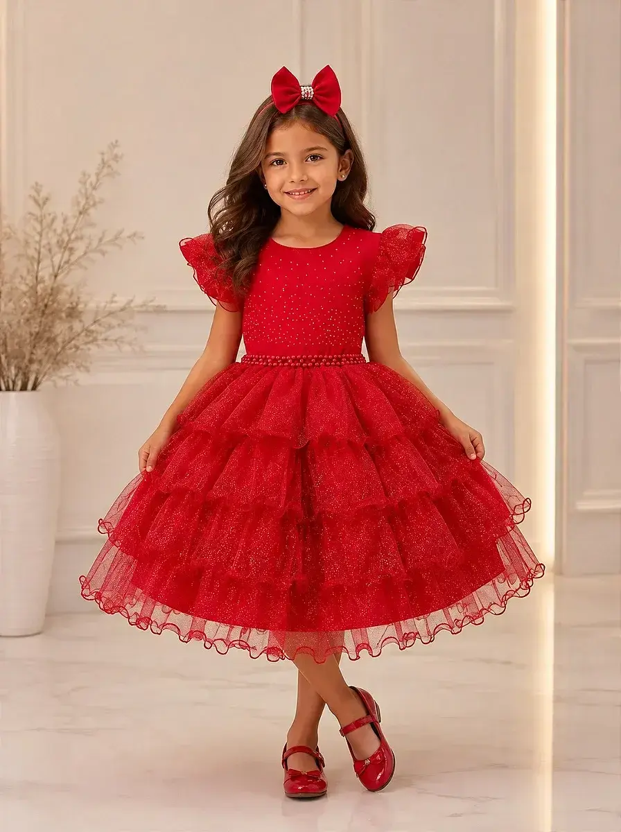 Vestido belinda vermelho