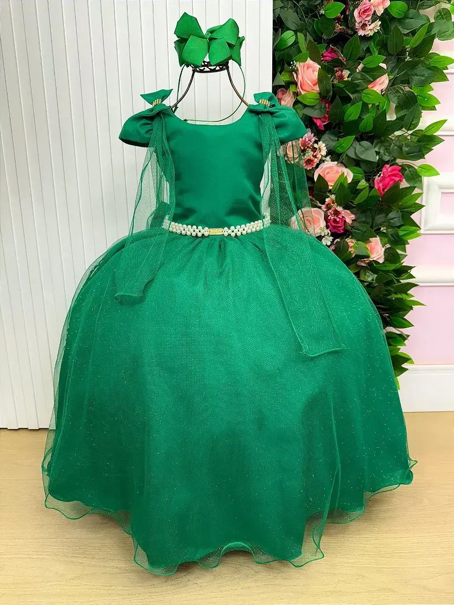 Vestido longo diamante verde bandeira, foto 2