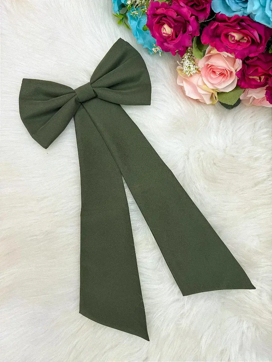 Laço opcional faixa do vestido selena verde militar