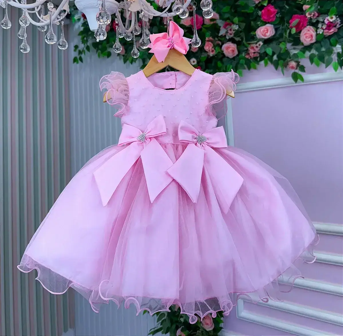 Vestido bebe mia rosa