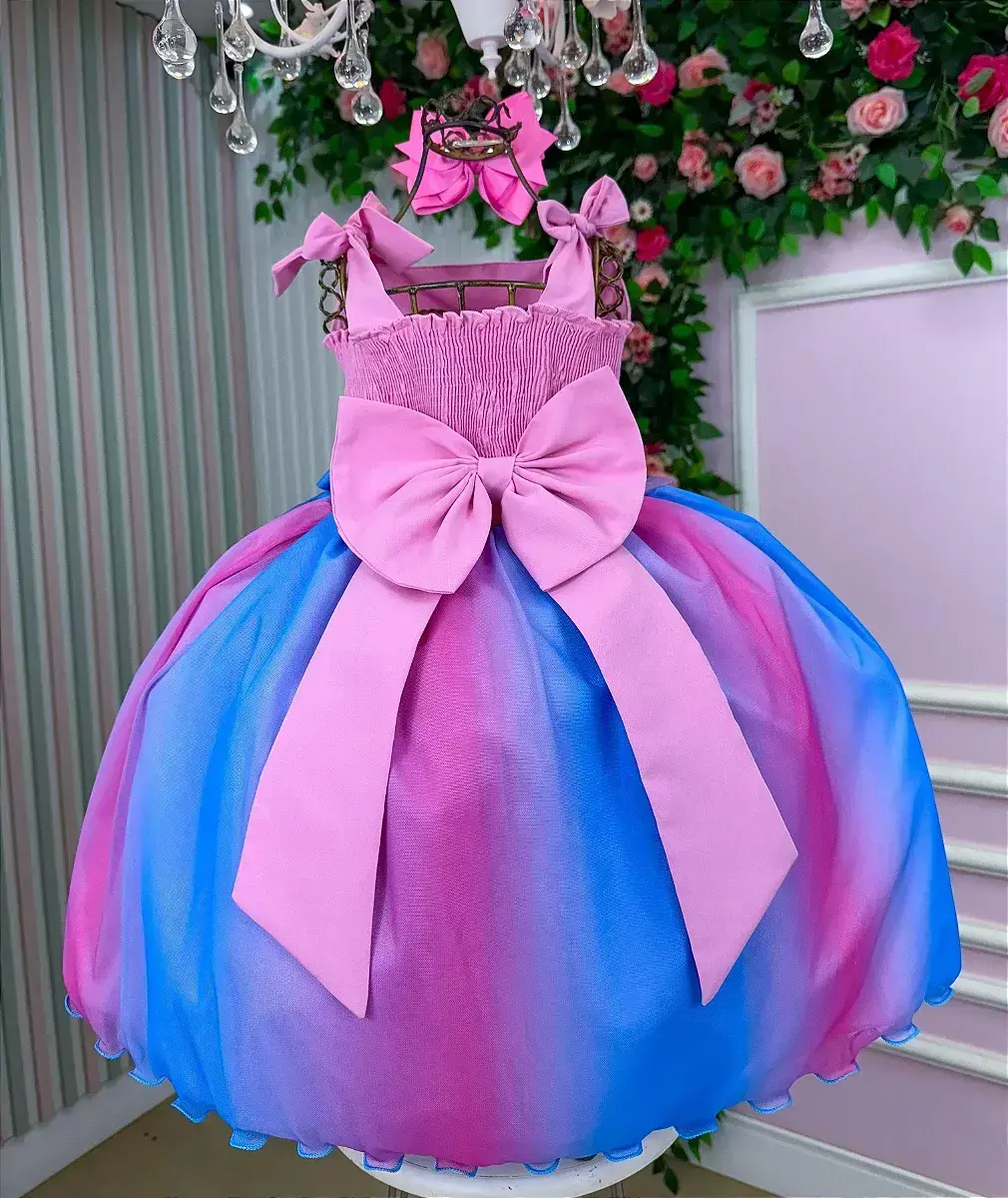 Vestido festa Stitch e angel rosa, foto 5