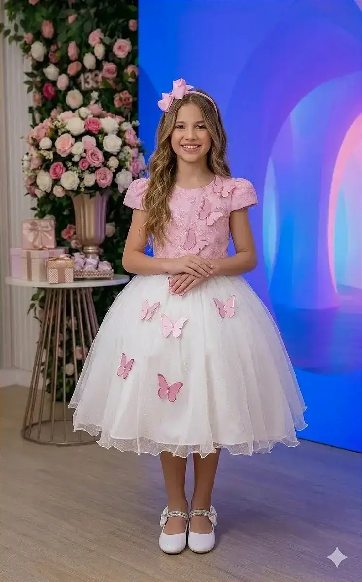 Vestido midi sabrina rosa off, foto 2