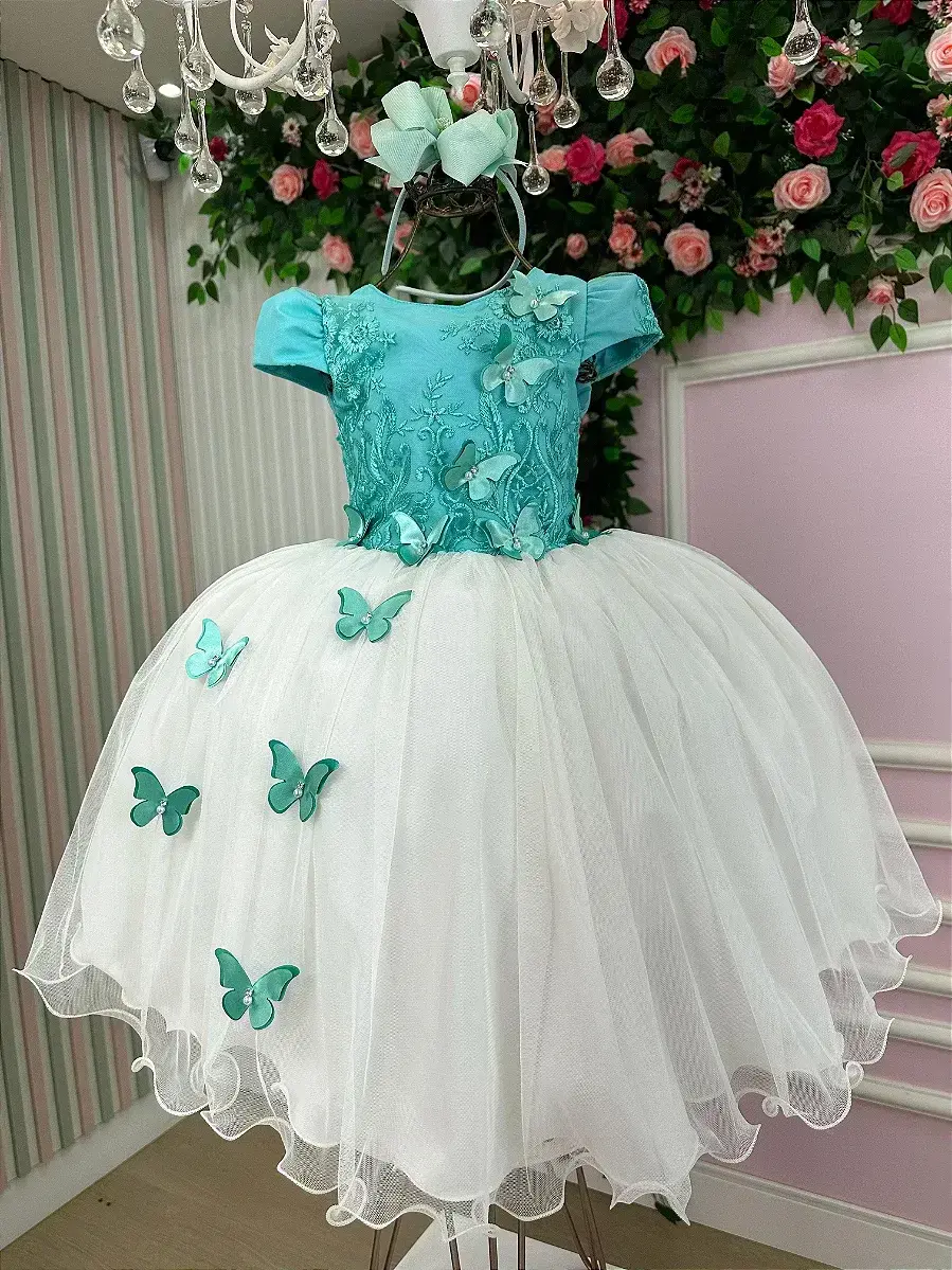 Vestido midi sabrina verde tiffany off, foto 3