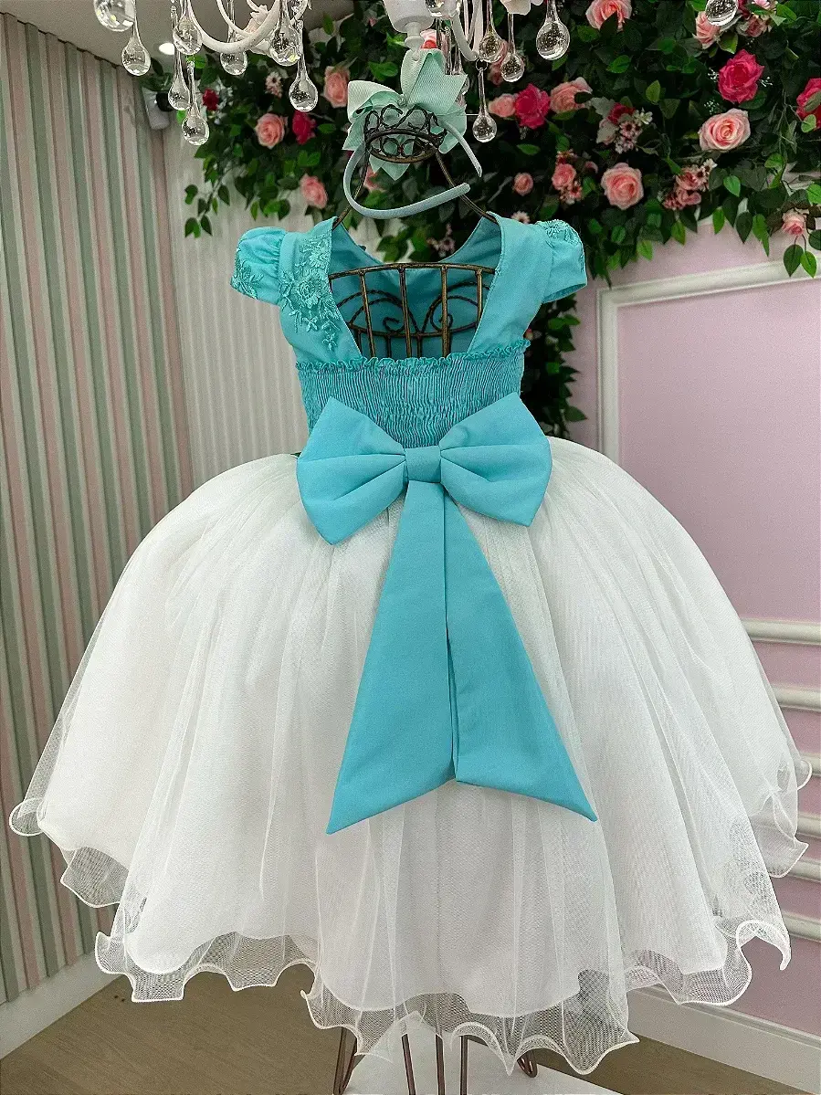 Vestido midi sabrina verde tiffany off, foto 7