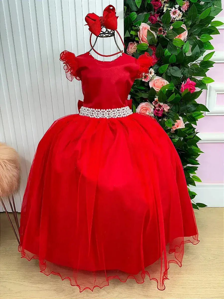 Vestido longo vermelho, foto 4