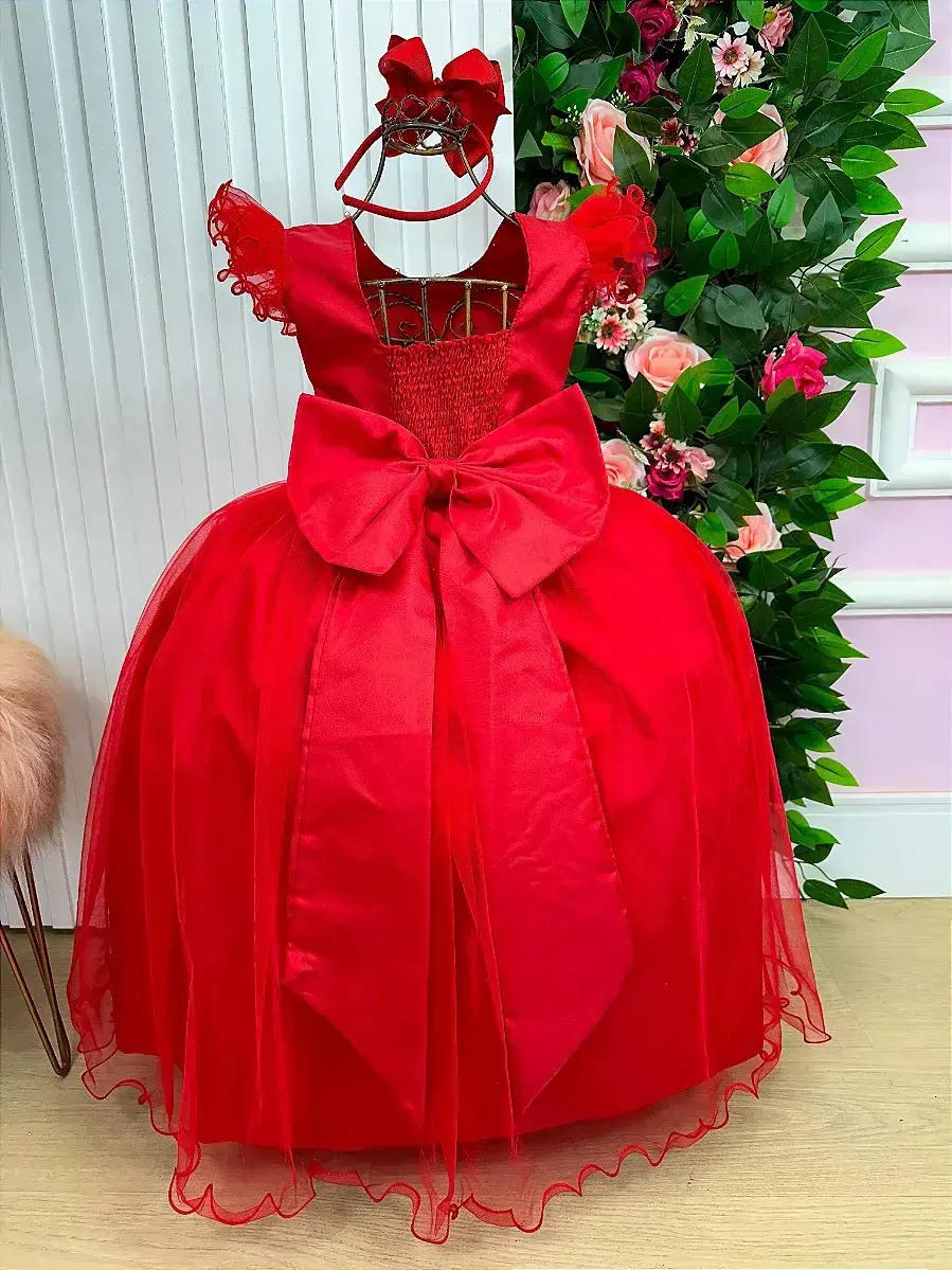 Vestido longo vermelho, foto 6