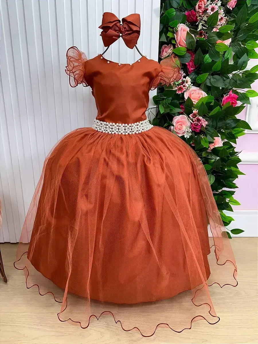 Vestido longo terracota, foto 3