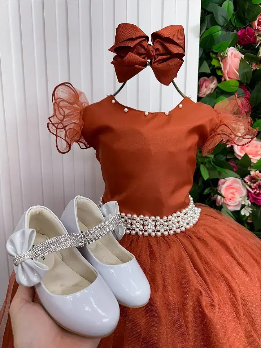 Vestido longo terracota, foto 5