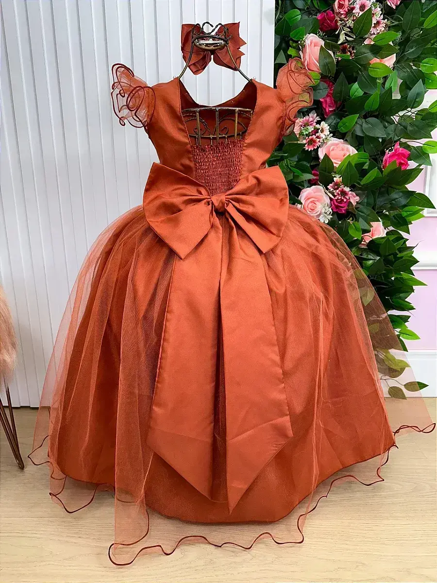 Vestido longo terracota, foto 6