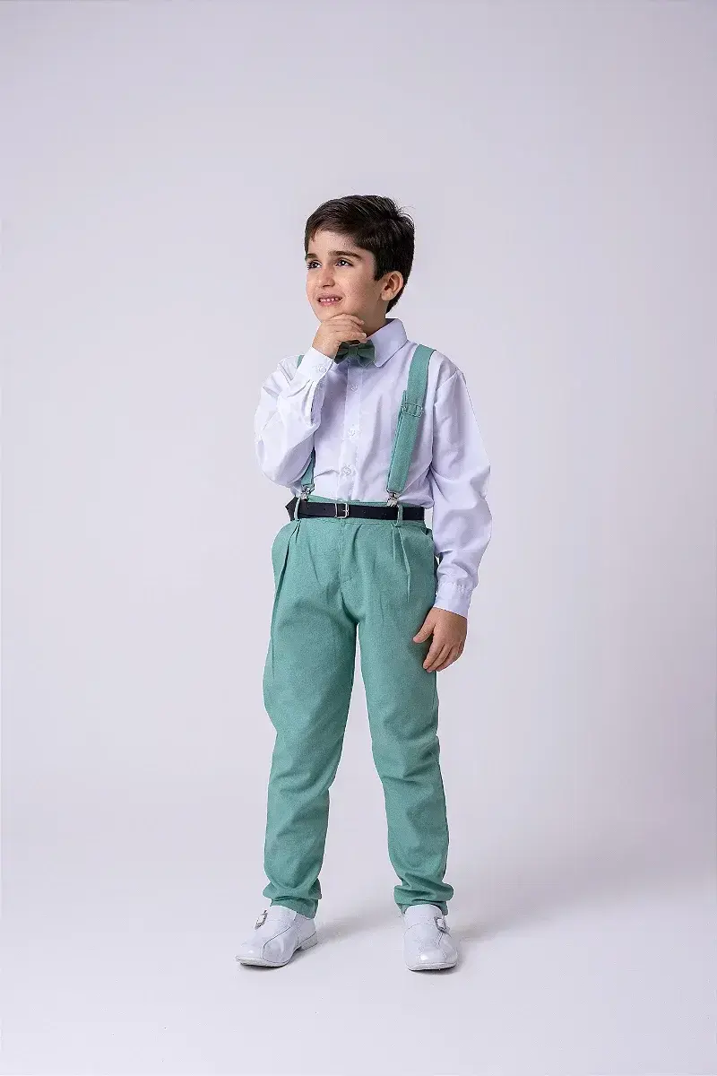 Conjunto vitor suspensorio verde