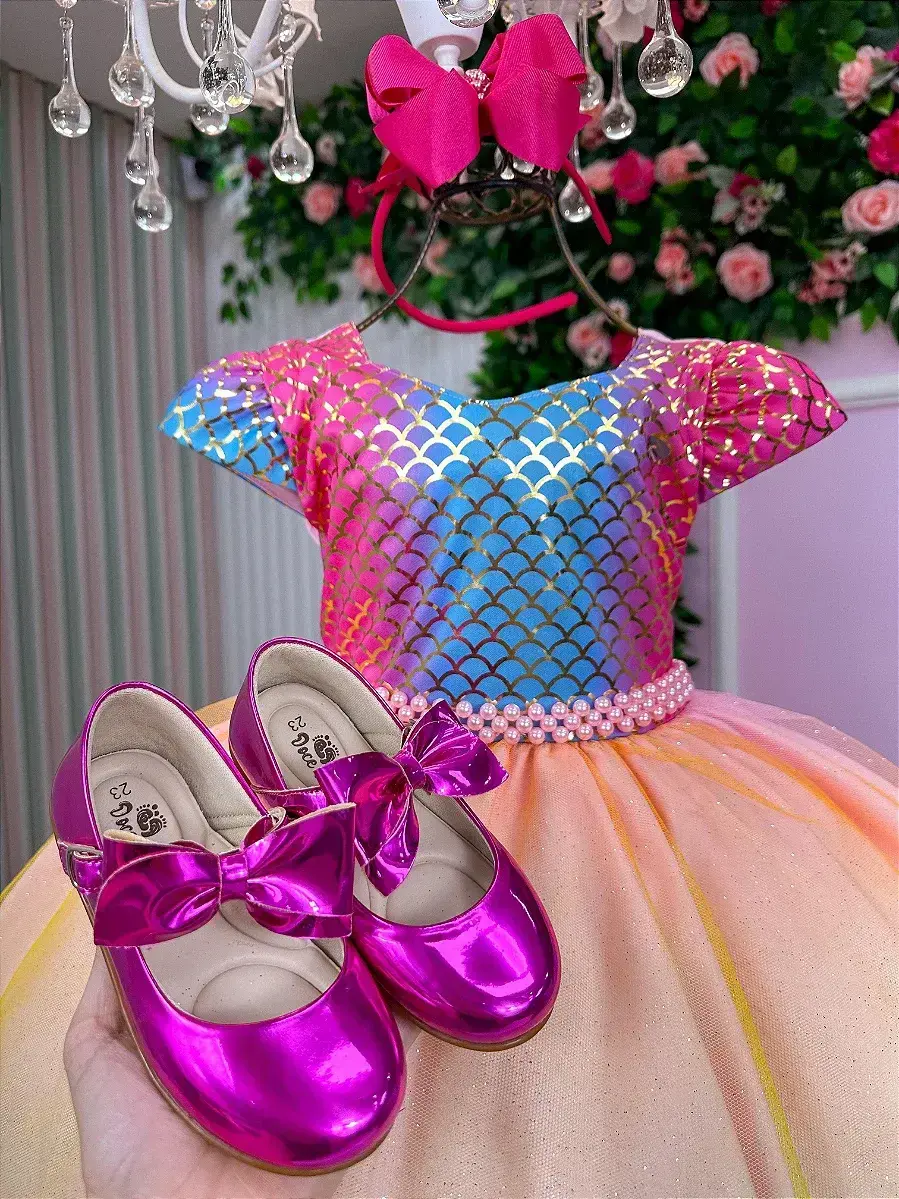 Vestido festa sereia fundo do mar, foto 4