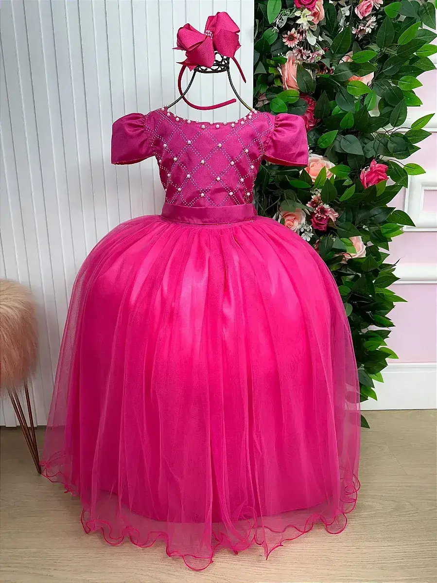 Vestido longo pink