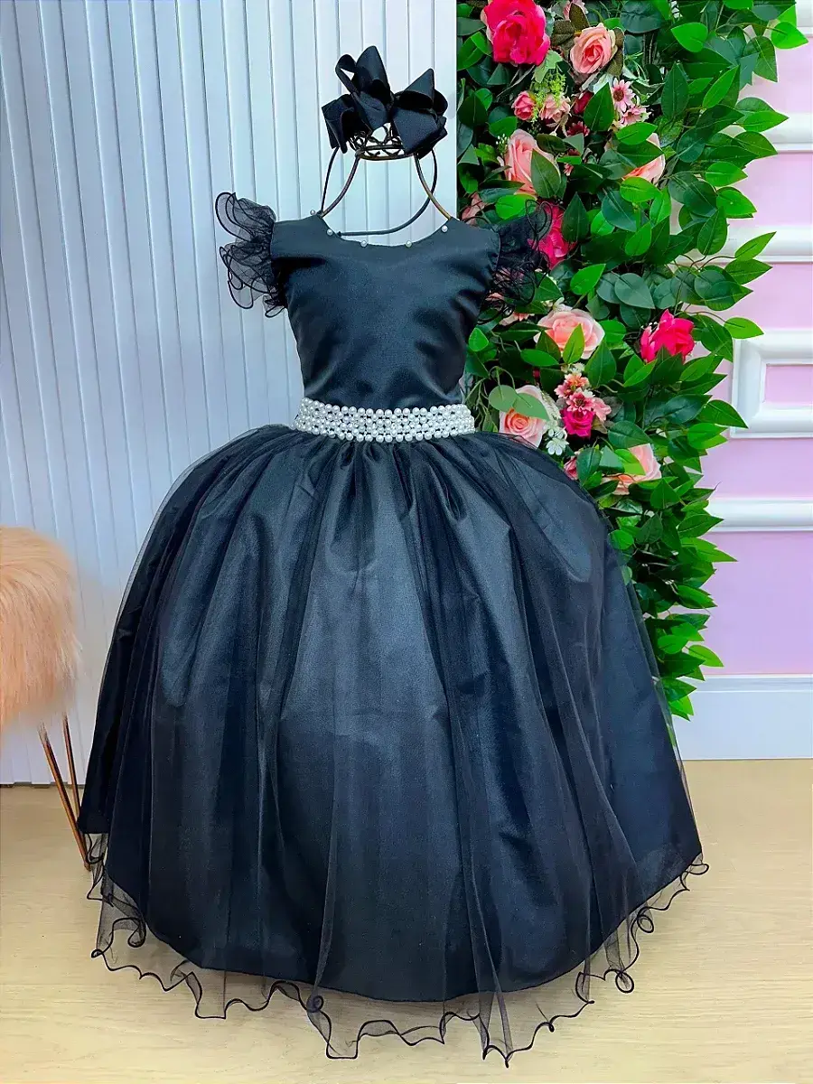 Vestido longo preto, foto 4