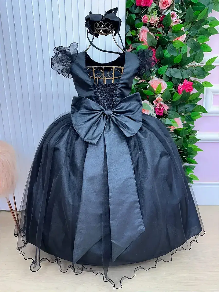 Vestido longo preto, foto 6