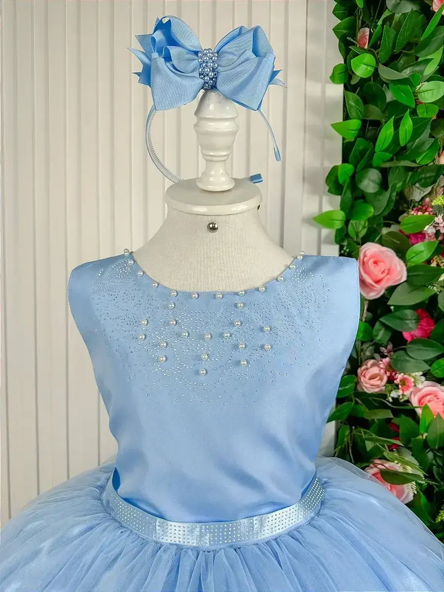 Vestido longo regata azul, foto 4