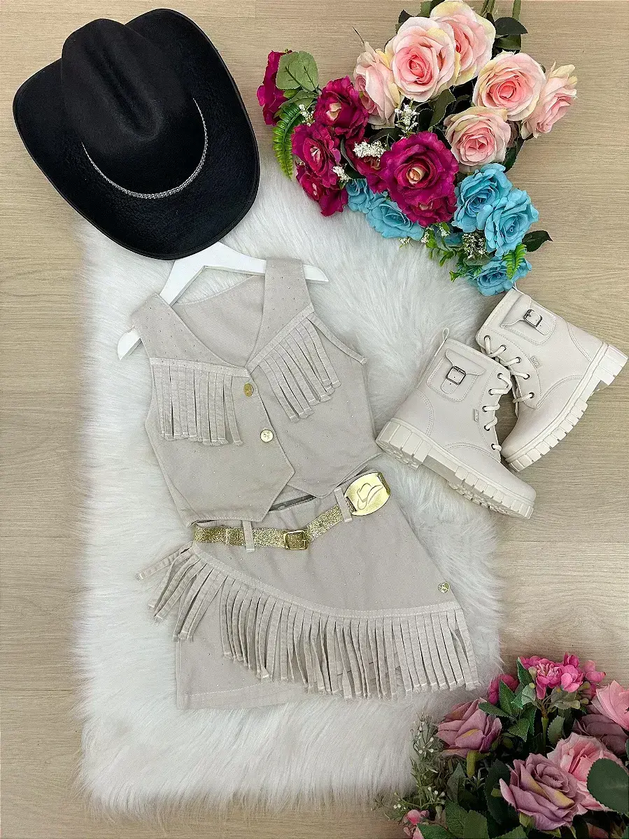 Conjunto Boiadeira maraisa jeans off, foto 5