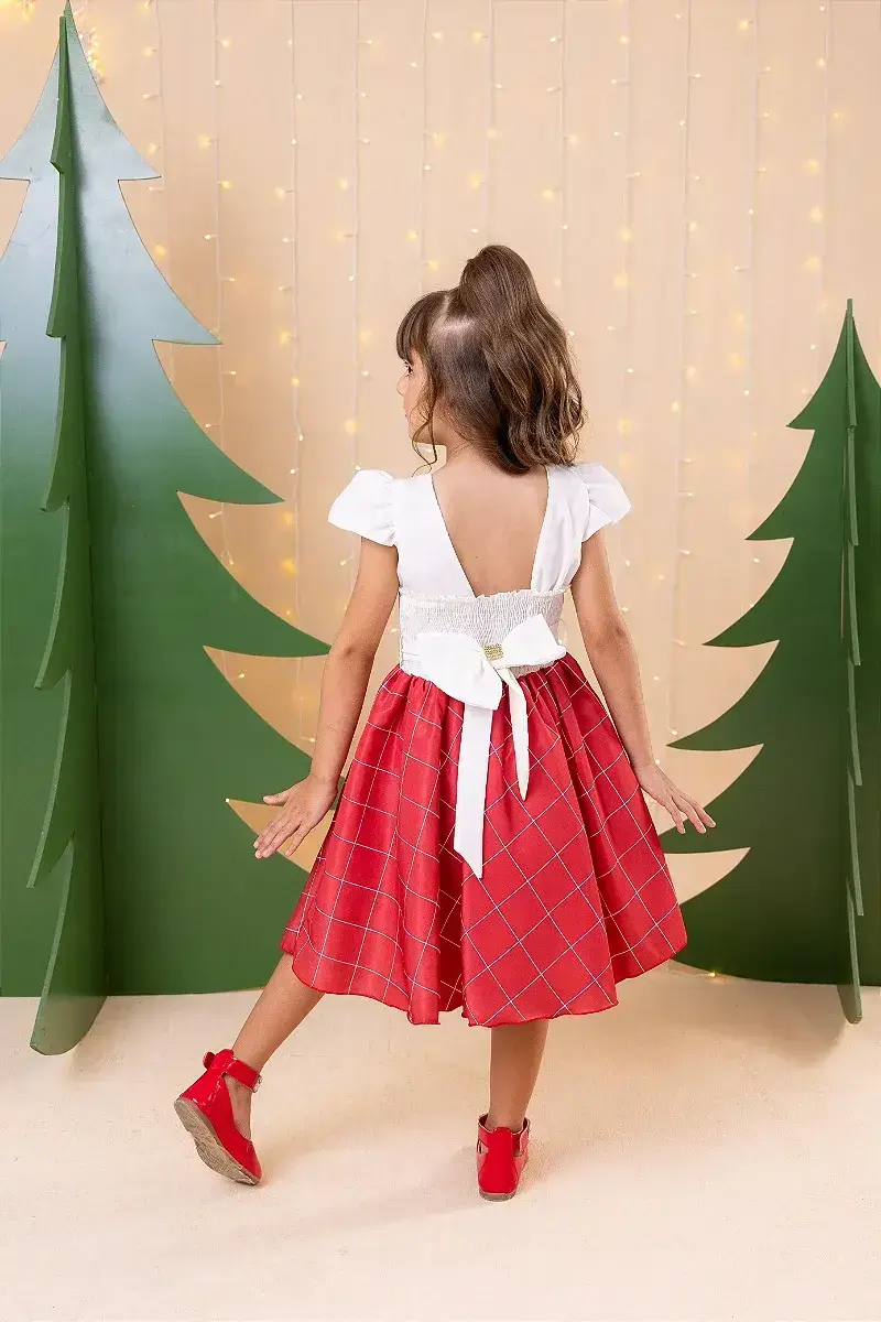 Vestido jamile saia vermelha, foto 3
