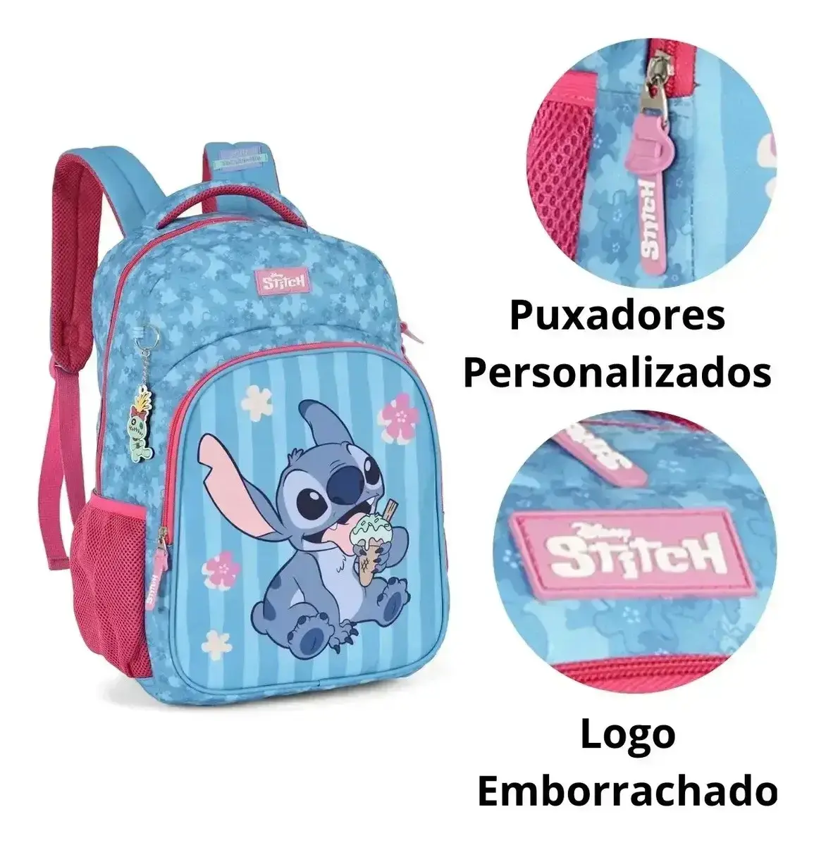 Mochila de costa Stitch azul sorvete, foto 5