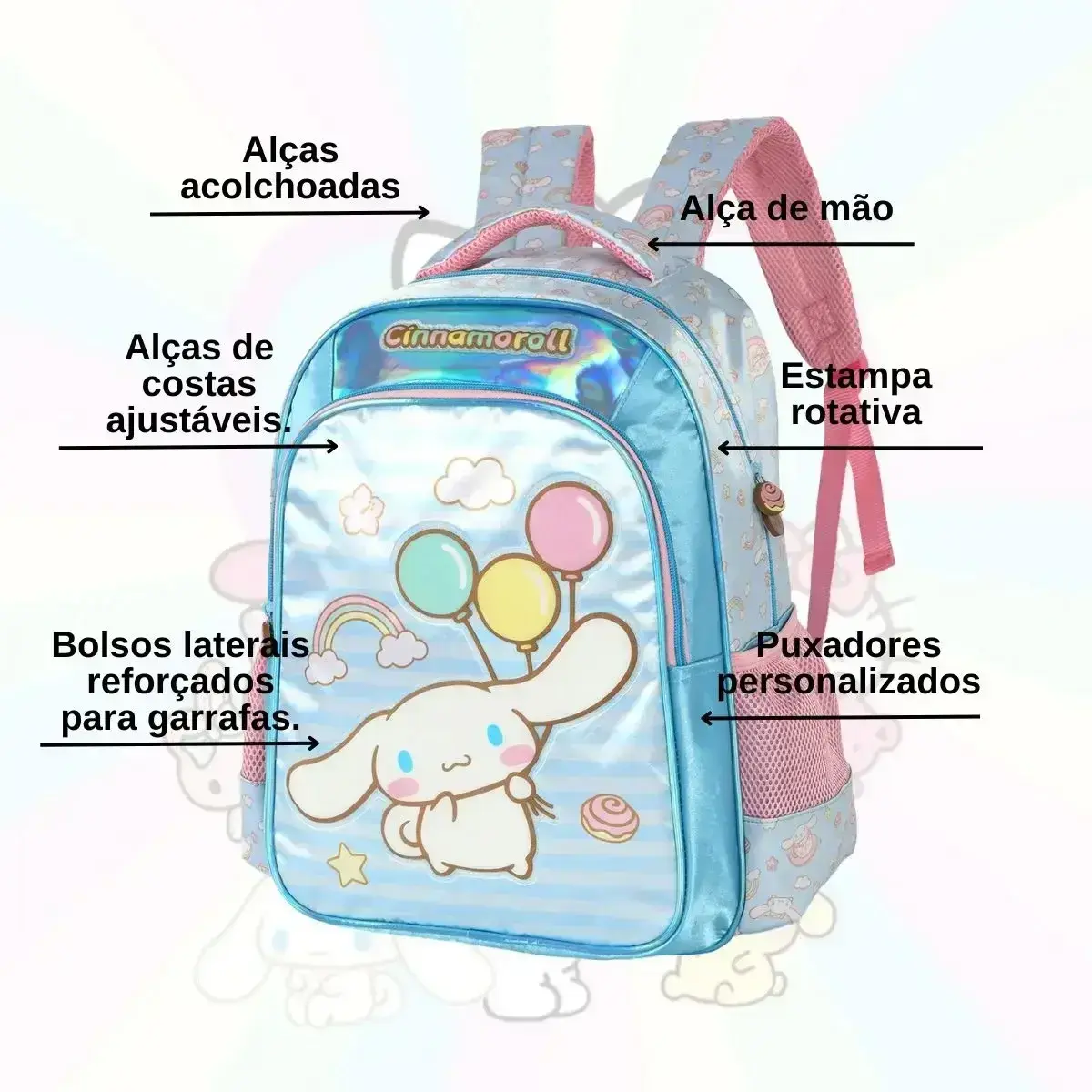 Mochila de costa cinnamoroll, foto 3