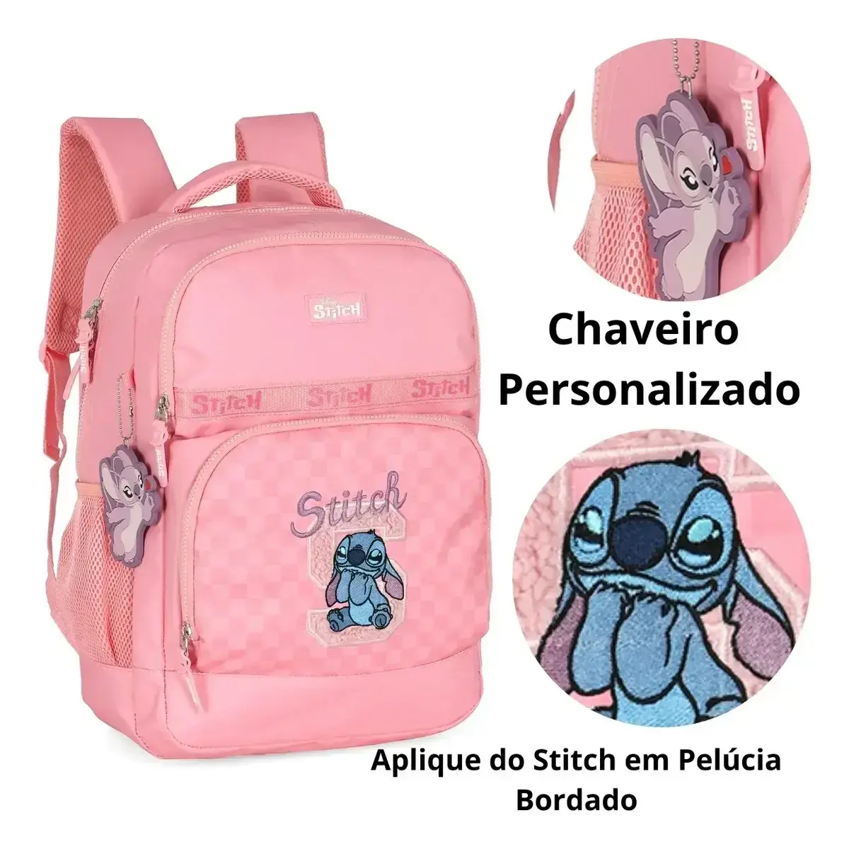 Mochila de costa Stitch rosa, foto 5