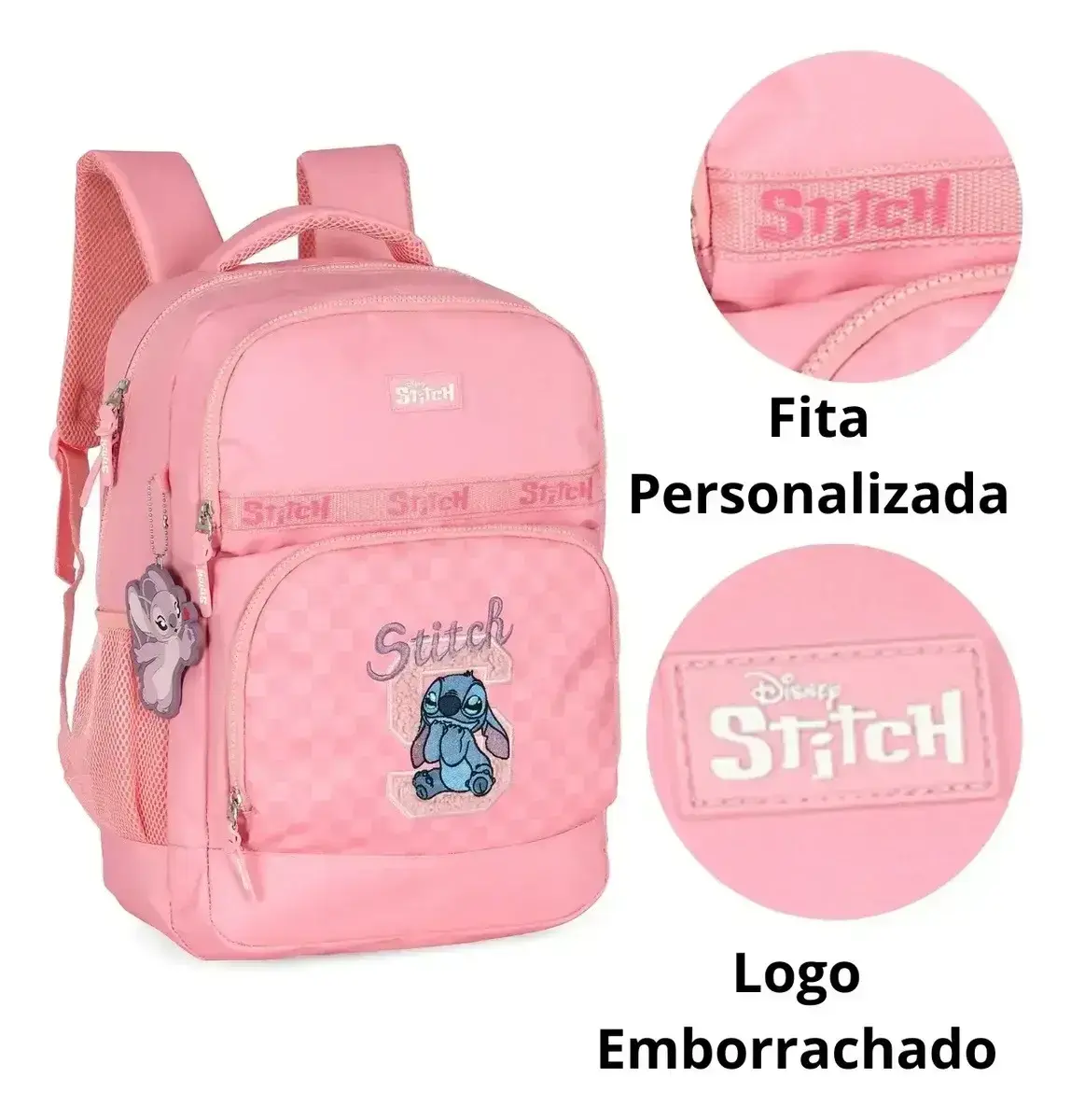 Mochila de costa Stitch rosa, foto 6