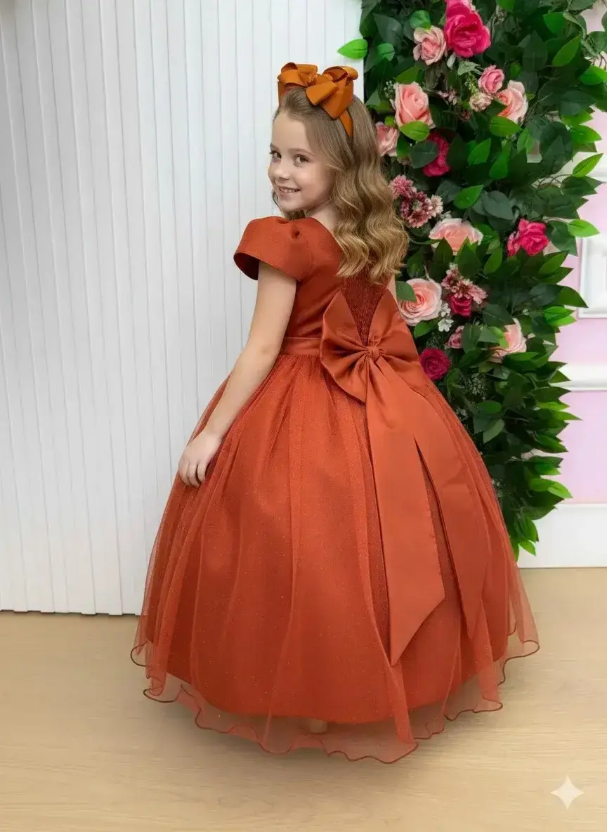 Vestido longo heloisa terracota, foto 4