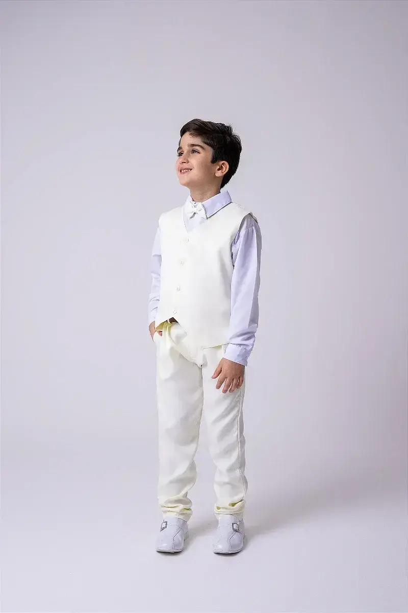 Conjunto social leonardo colete amarelo claro, foto 2
