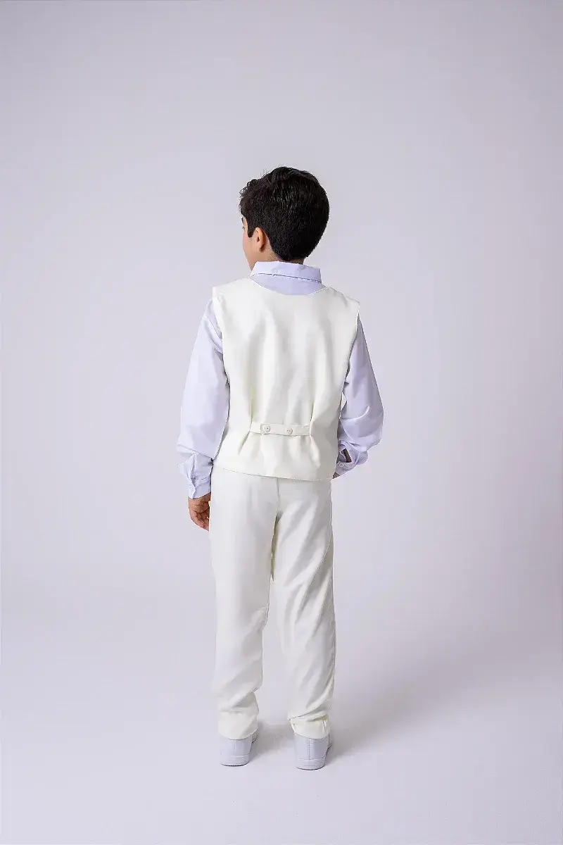 Conjunto social leonardo colete amarelo claro, foto 4