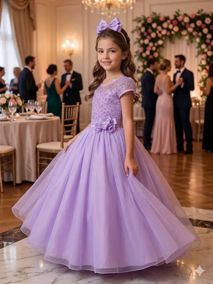 Vestido longo carol lilas, foto 2