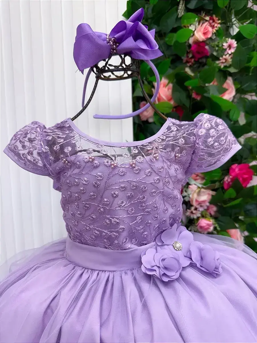 Vestido longo carol lilas, foto 4