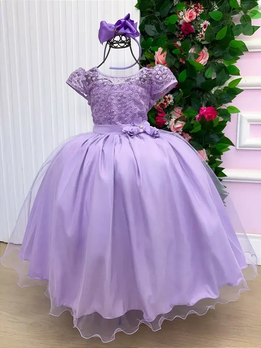 Vestido longo carol lilas, foto 5