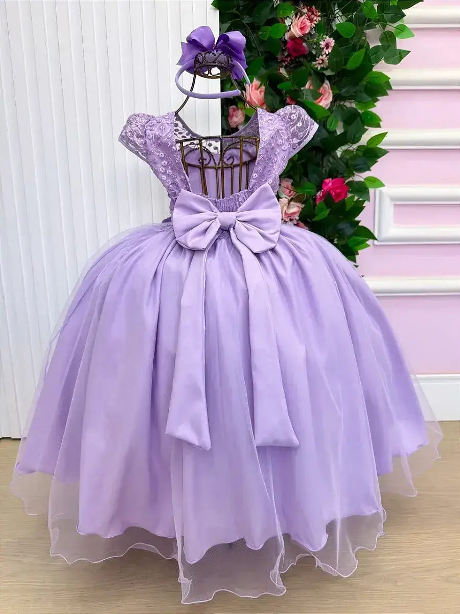 Vestido longo carol lilas, foto 6