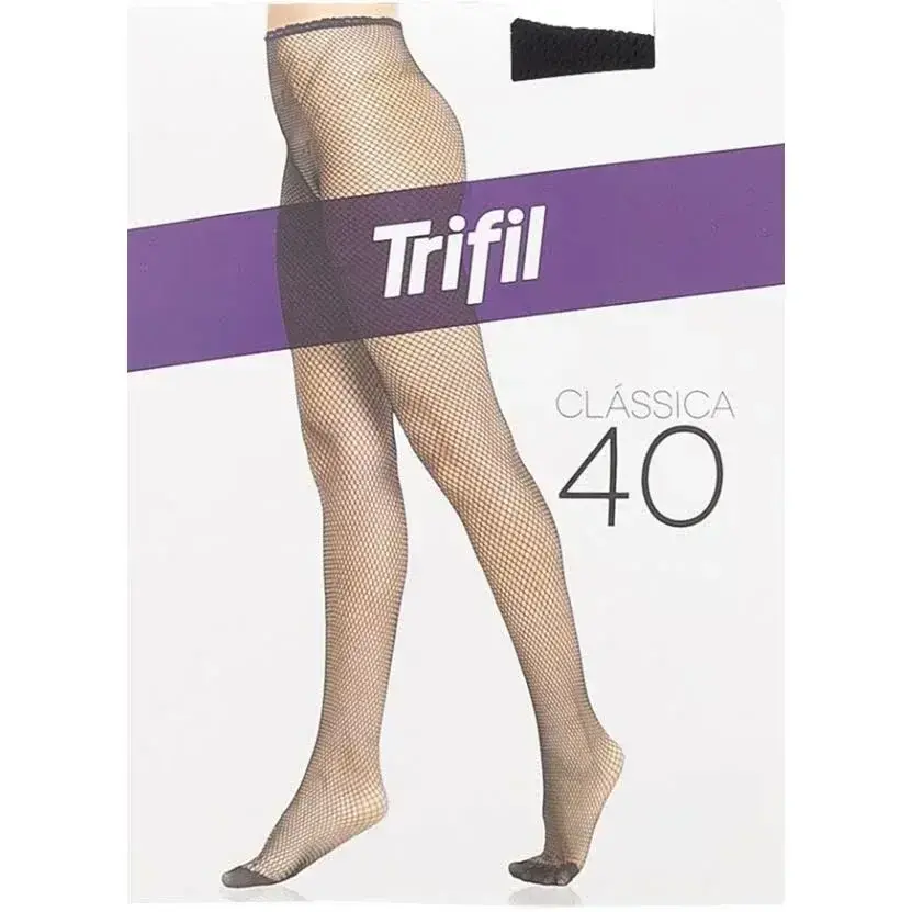 Meia calça adulto arrastão preto